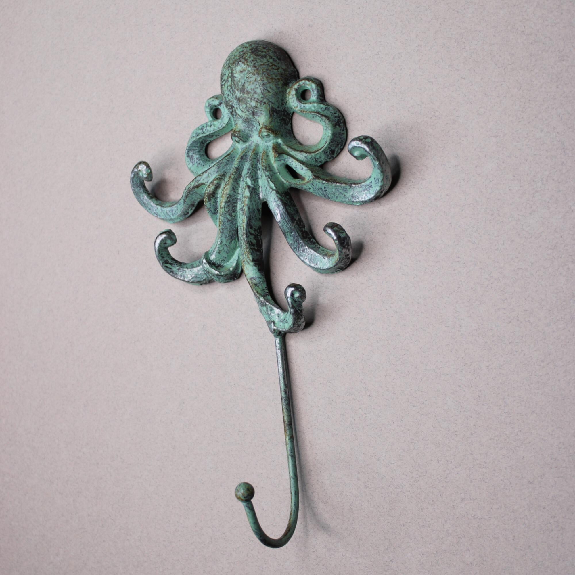 Octopus coat hook side view