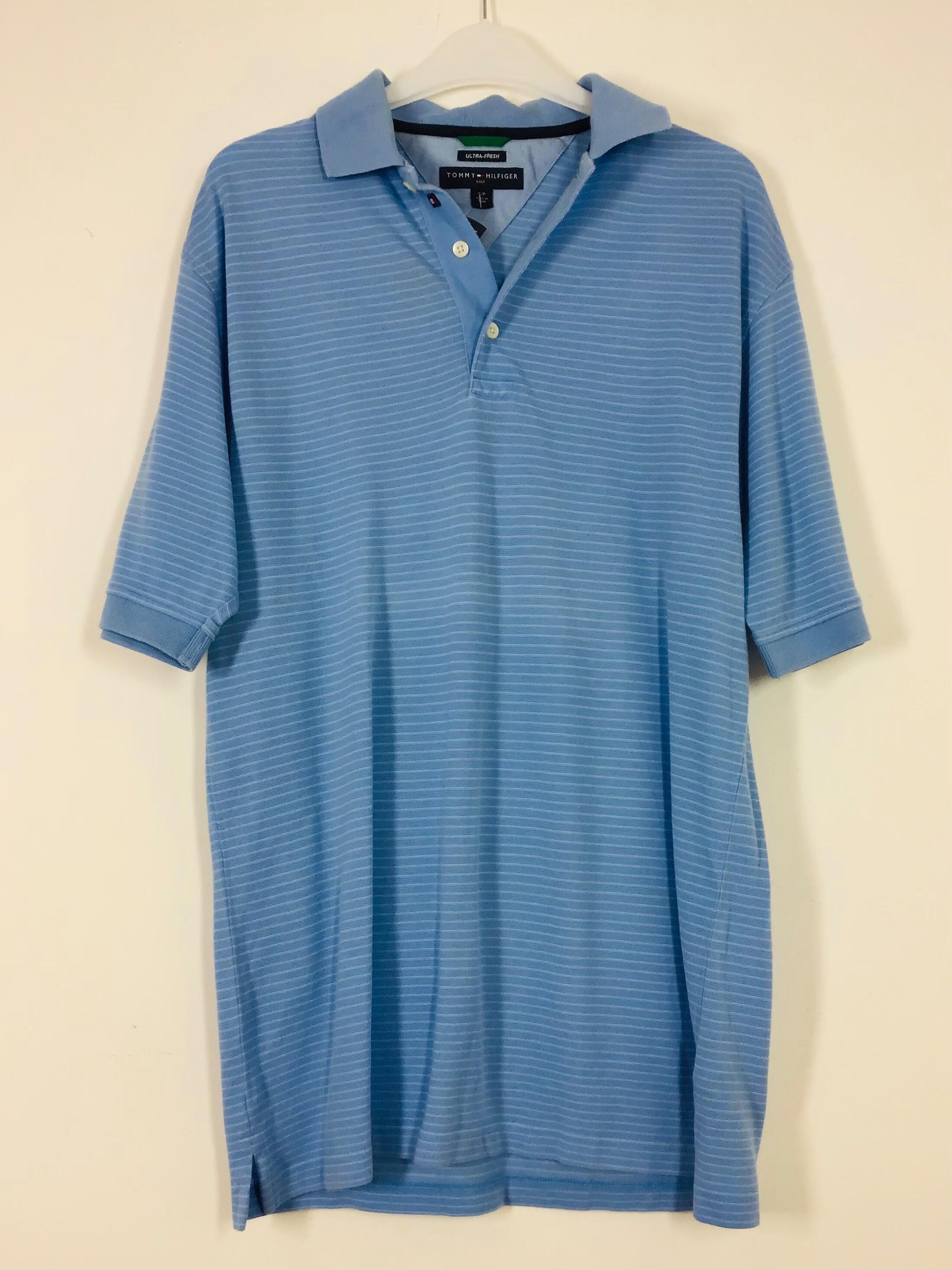Tommy Hilfiger Golf Blue Polo Shirt UK