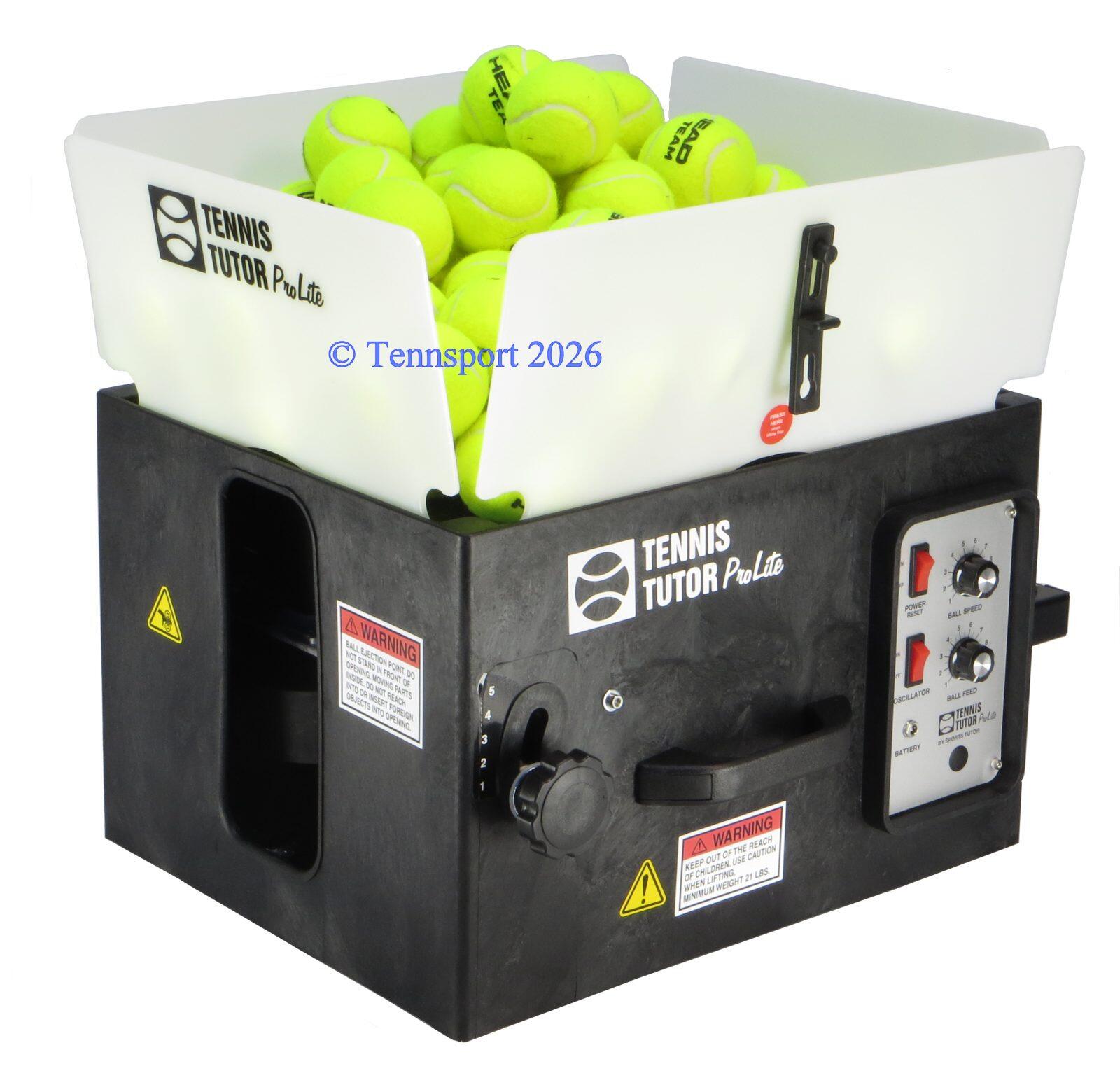 Tennis Tutor ProLite tennis ball machine 2026 with tow handle