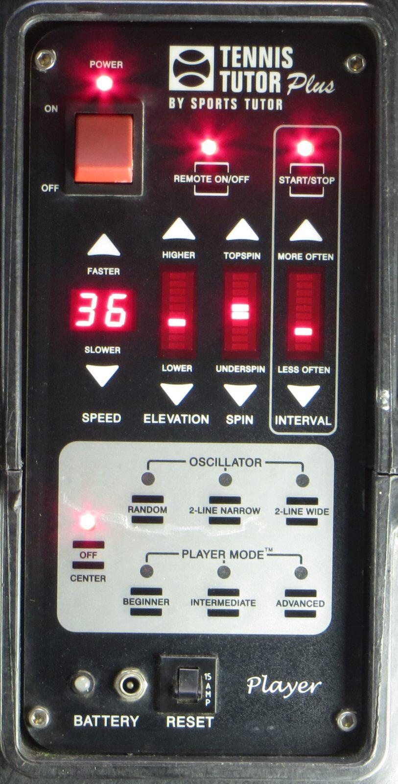 Tennis Tutor Plus Player fully reconditioned July 2026