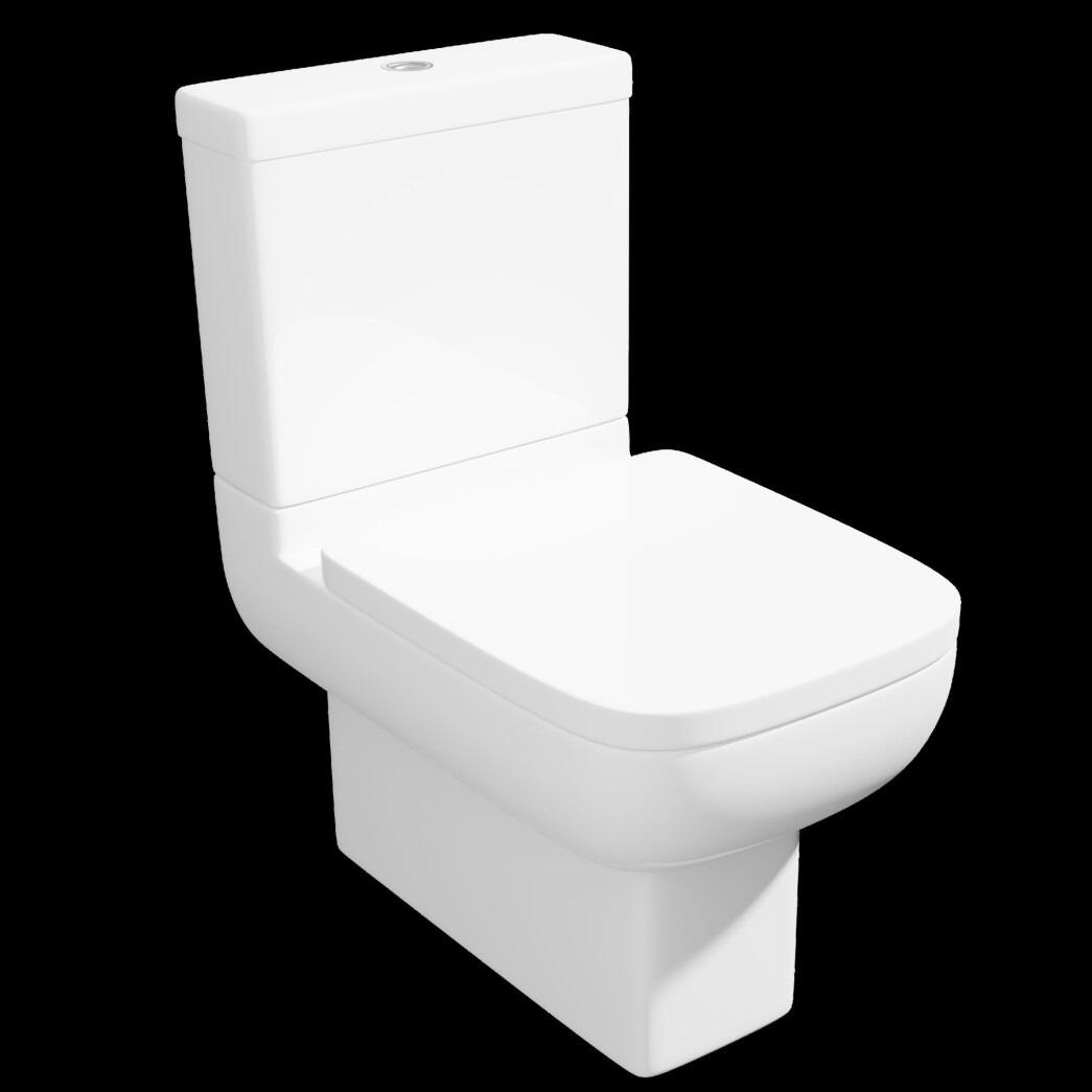 Kartell Options 600 Rimless Flat to Wall Dual Flush Toilet with a Soft Close Seat