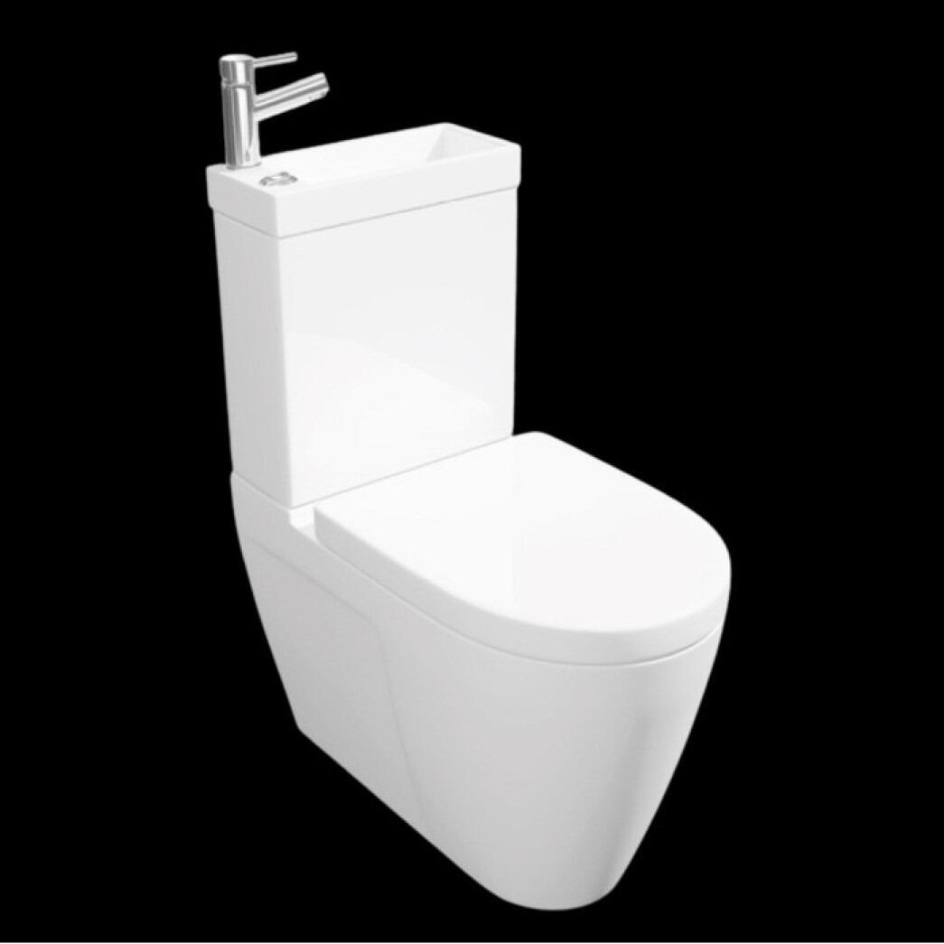 Kartell Space Saver 2-in-1 Toilet & Basin Combination Including Tap & Soft Close Seat.