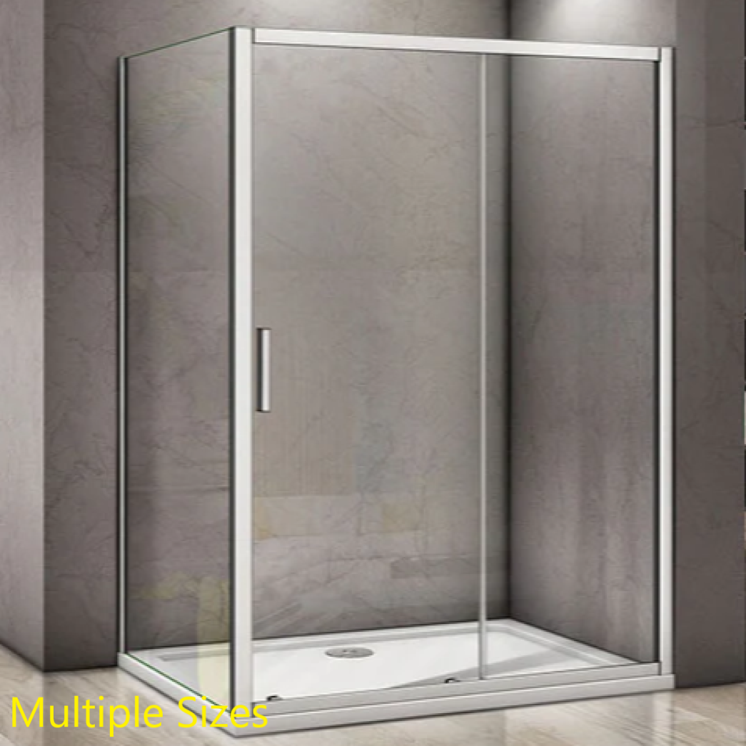 Concept Six 6mm Chrome Sliding Shower Door Enclosure