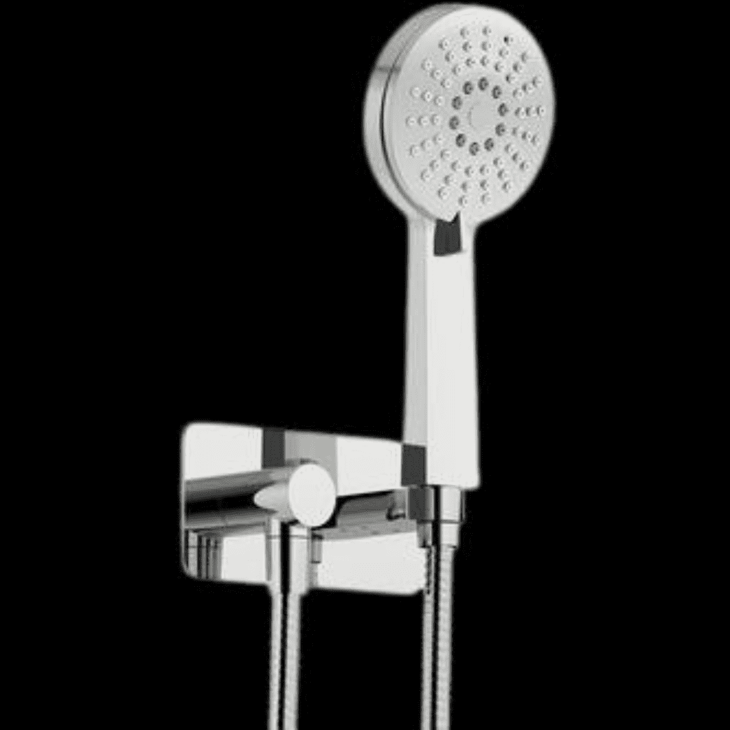Aquatec Chrome Shower Set with Round Multi Function Handset