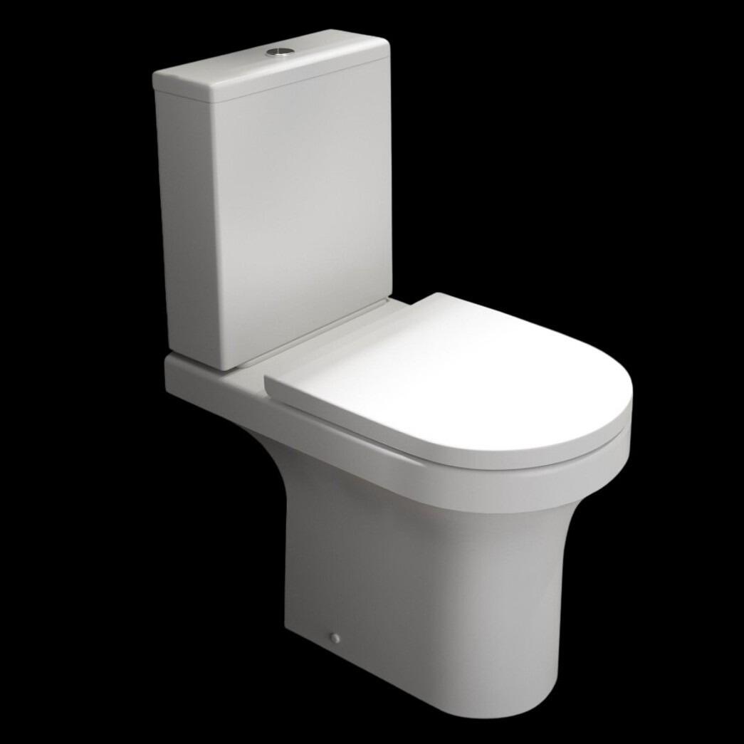 Kartell Ozone Rimless Open Back Dual Flush Toilet with Soft Close Seat