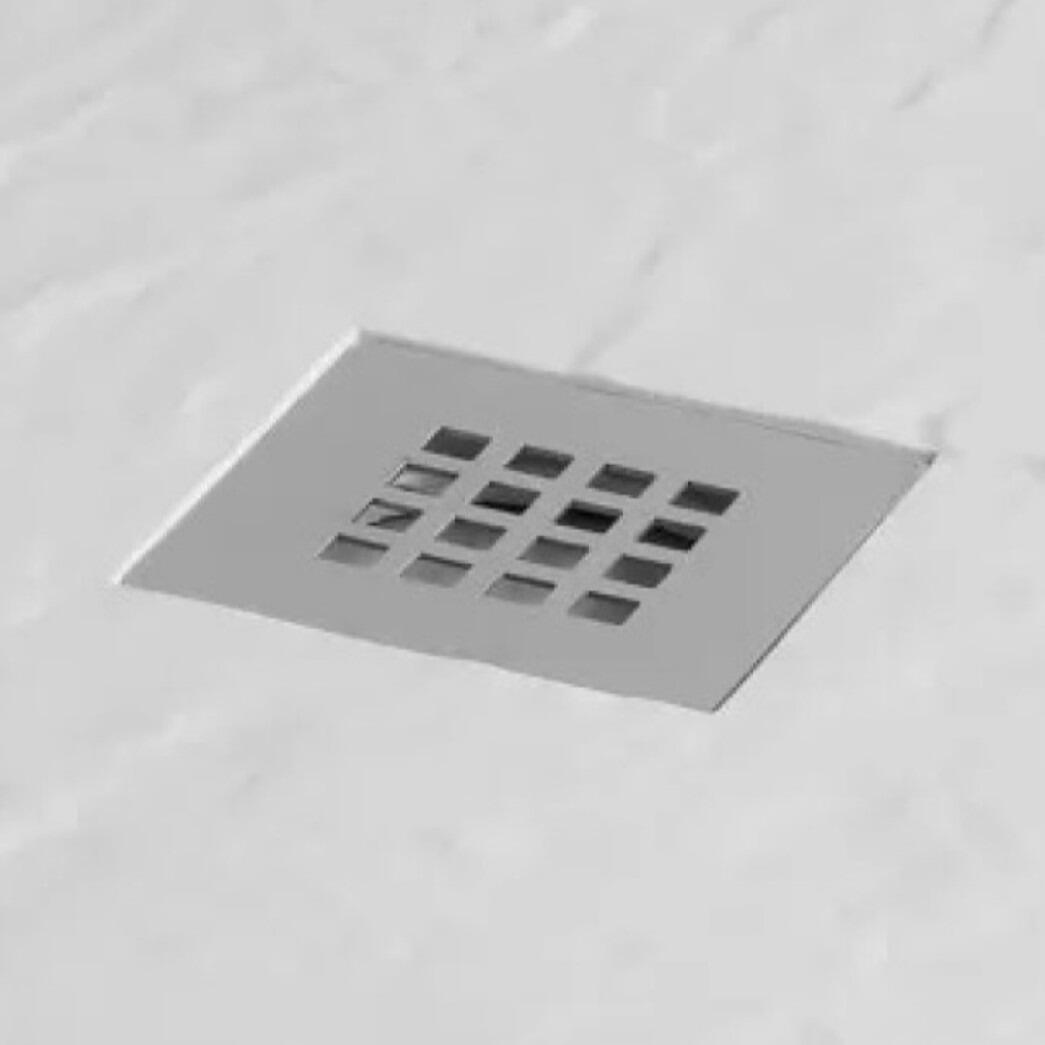 Standard Chrome Slate Shower Tray Waste Cover