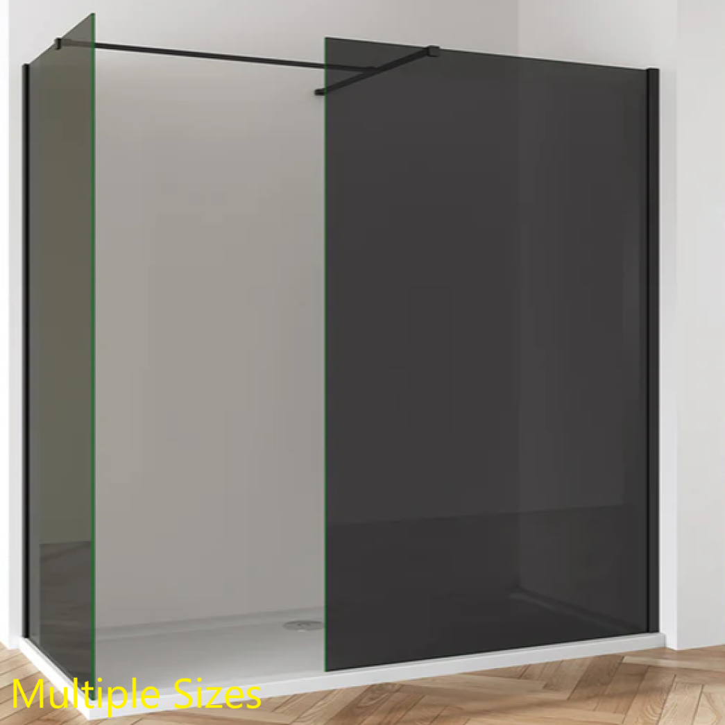 Oxford 8mm Smoked Glass Fixed Shower Screens