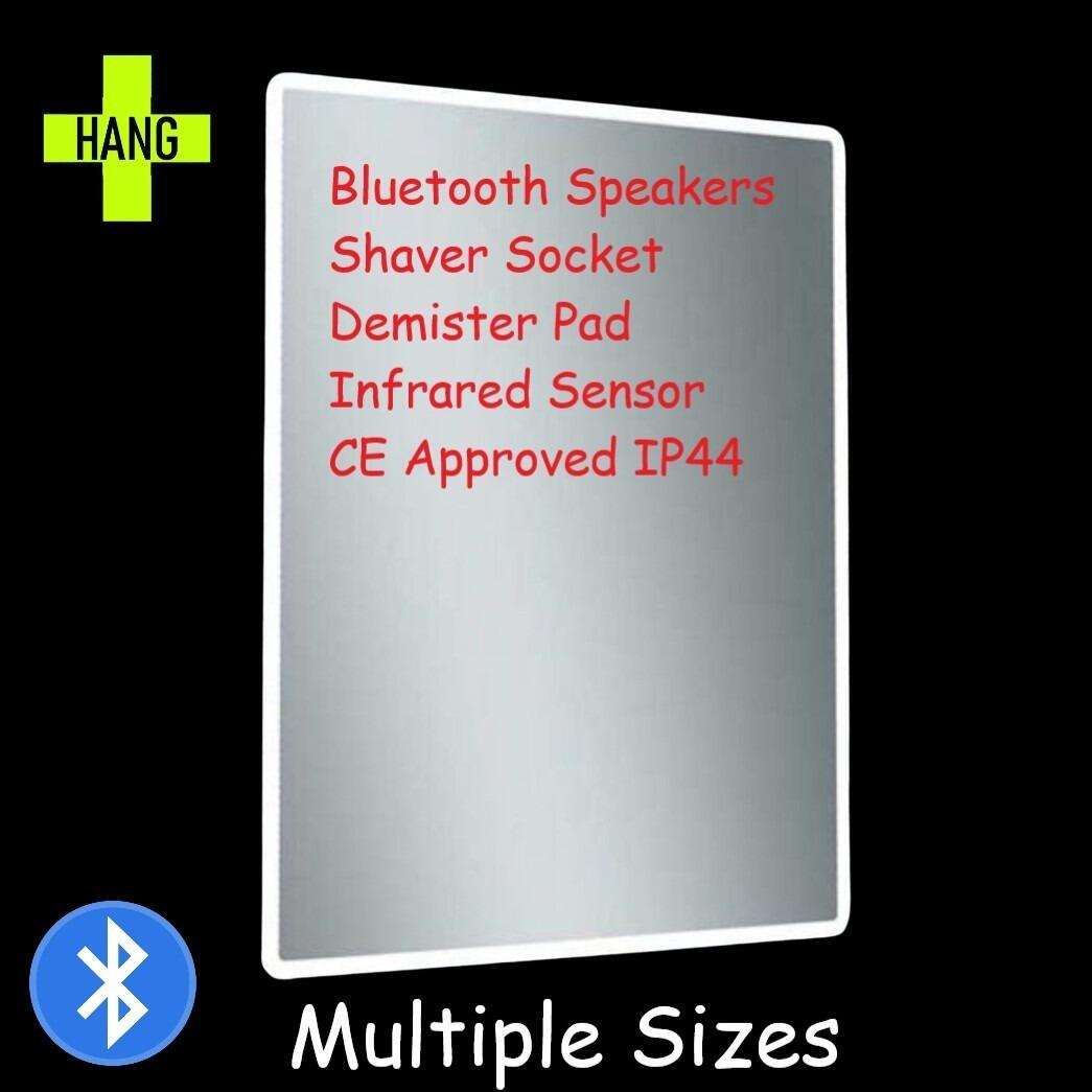 Jubilee / Jarrow Landscape or Portrait LED Mirror With Bluetooth Speaker