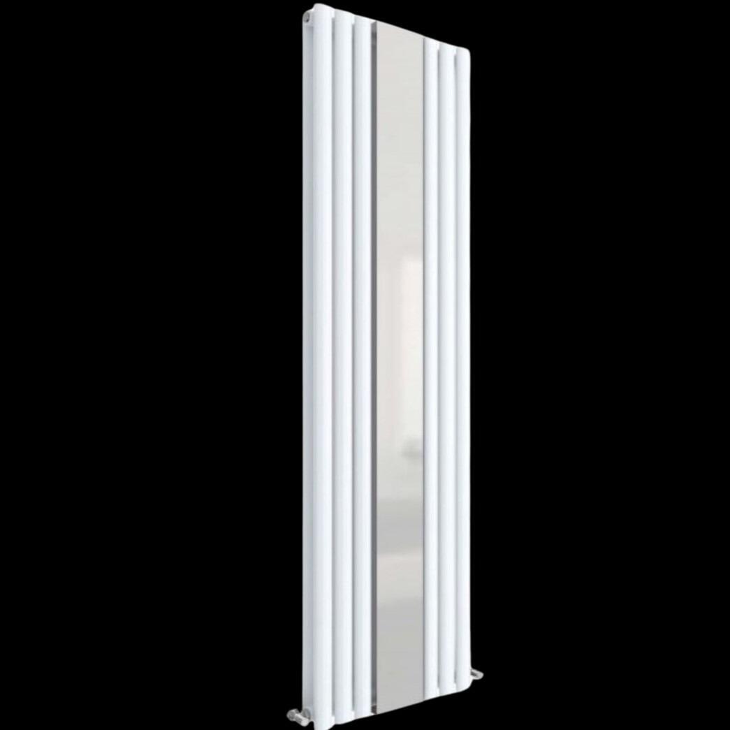 Reflex 1800mm White Designer Radiator with Mirror
