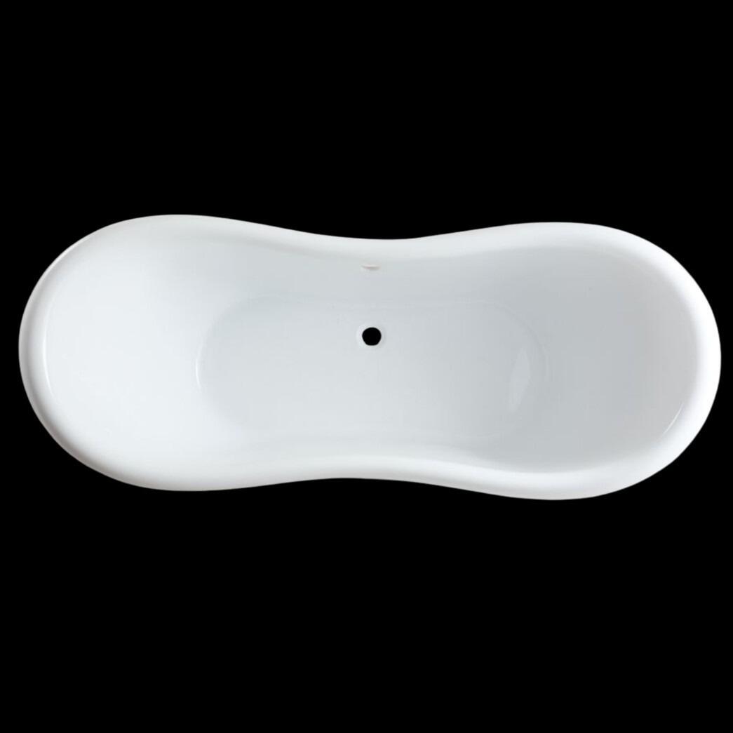 Legend 1750mm x 730mm Free Standing Slipper Bath - Top View