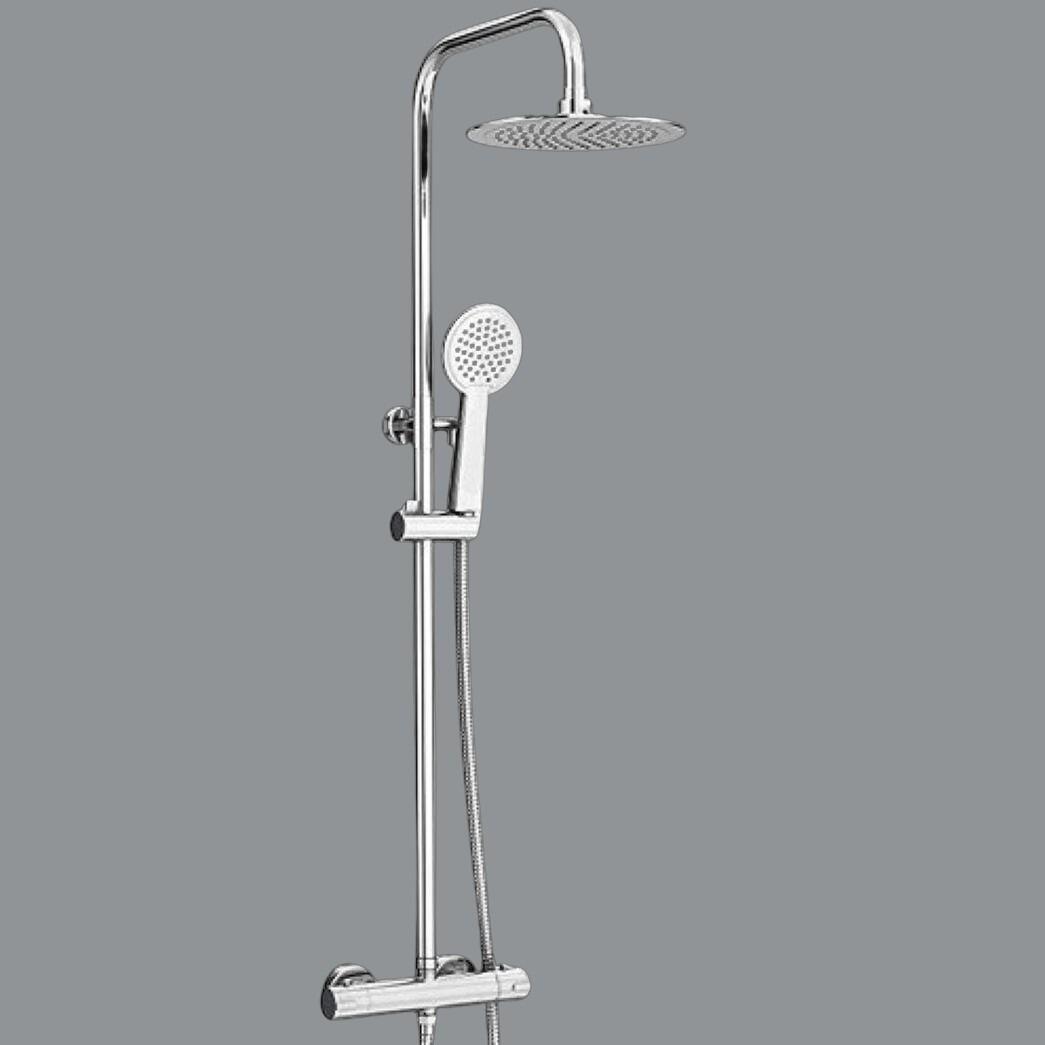 Kartell Plan Option 7 Round Thermostatic Bar Shower Pack