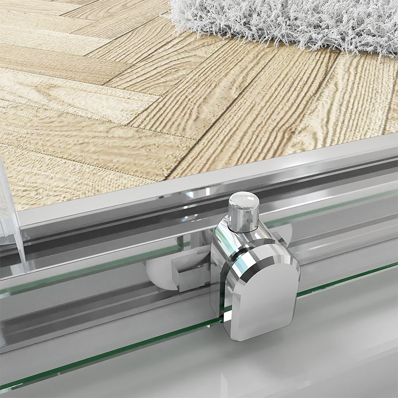 Aquatec 6mm Corner Entry Shower Enclosure - Door Wheel Details