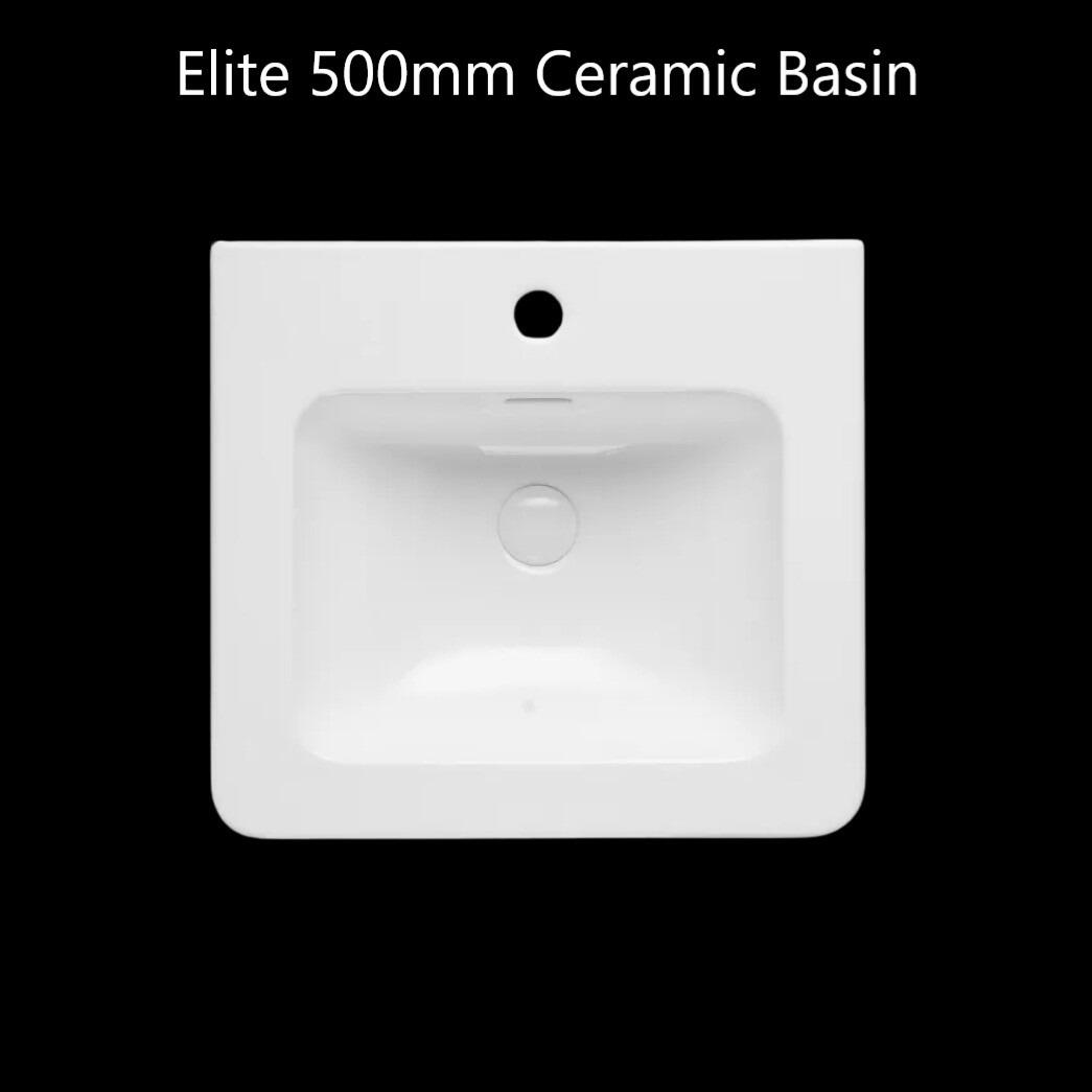 Elite / Ellis 500mm Optional Ceramic Basin
