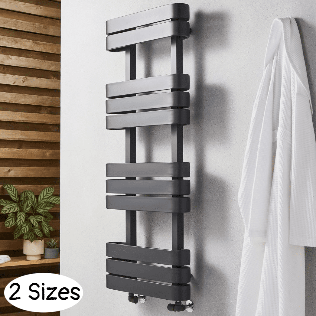 Tampa Anthracite 850mm Heated Towel Warmer