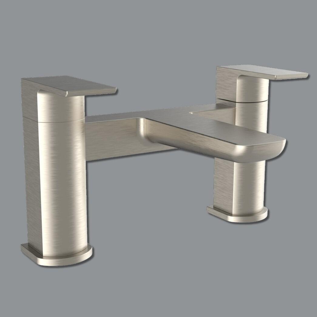 Vista Brushed Nickel Deck Mounted Bath Filler