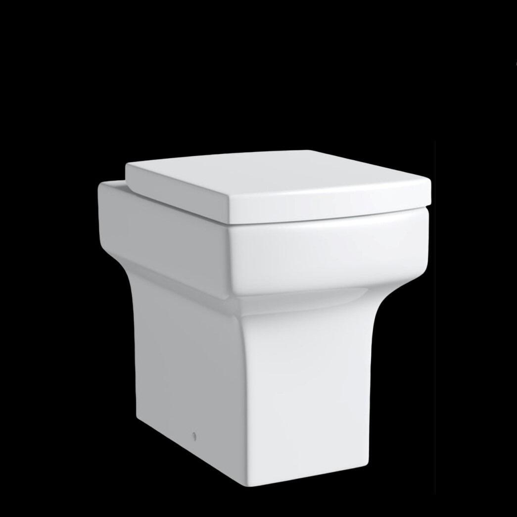Embrace Back To Wall Toilet with Quick Release Easy Clean Soft Close Seat