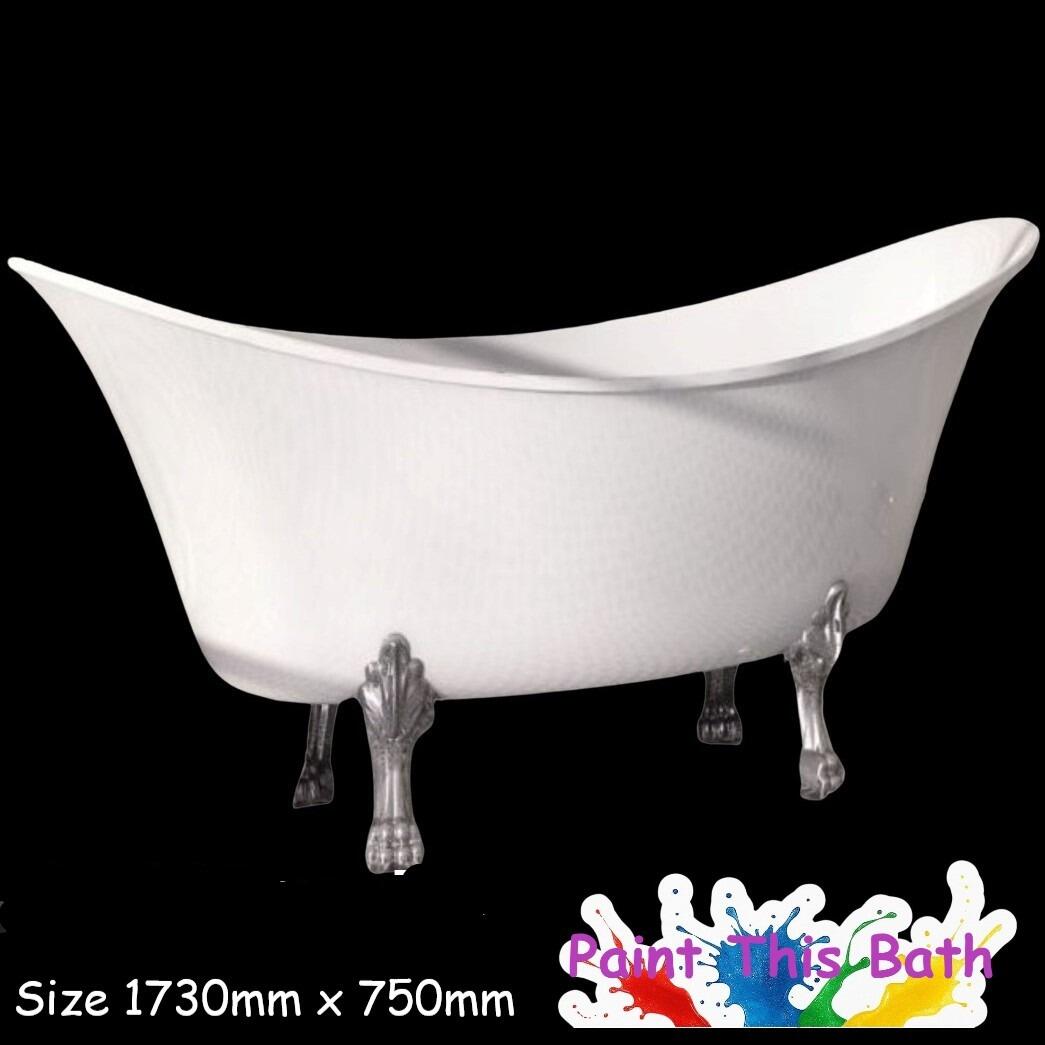 Anastasia 1730mm Classic Freestanding Roll Top Bath With Chrome Dragon Feet