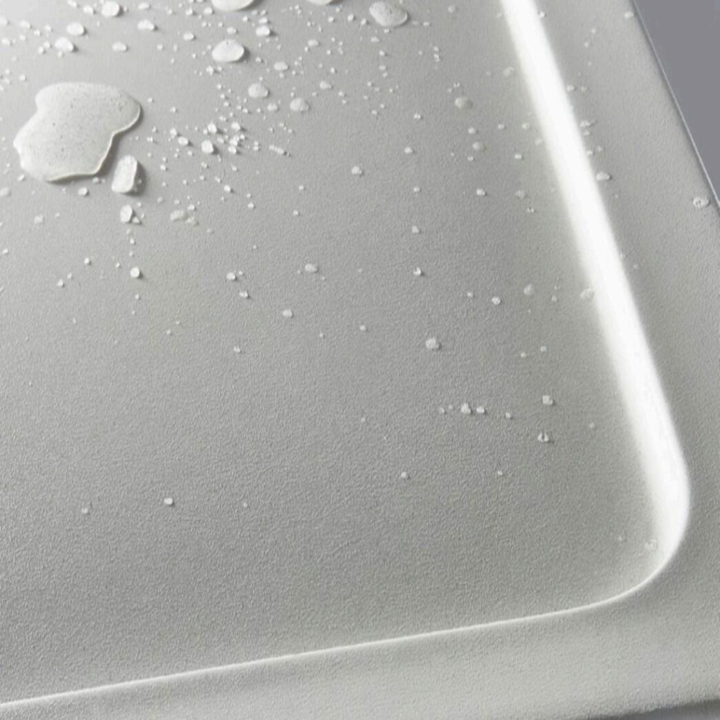 Aquatec 45mm Square Anti-Slip Stone Resin Shower Tray Texture
