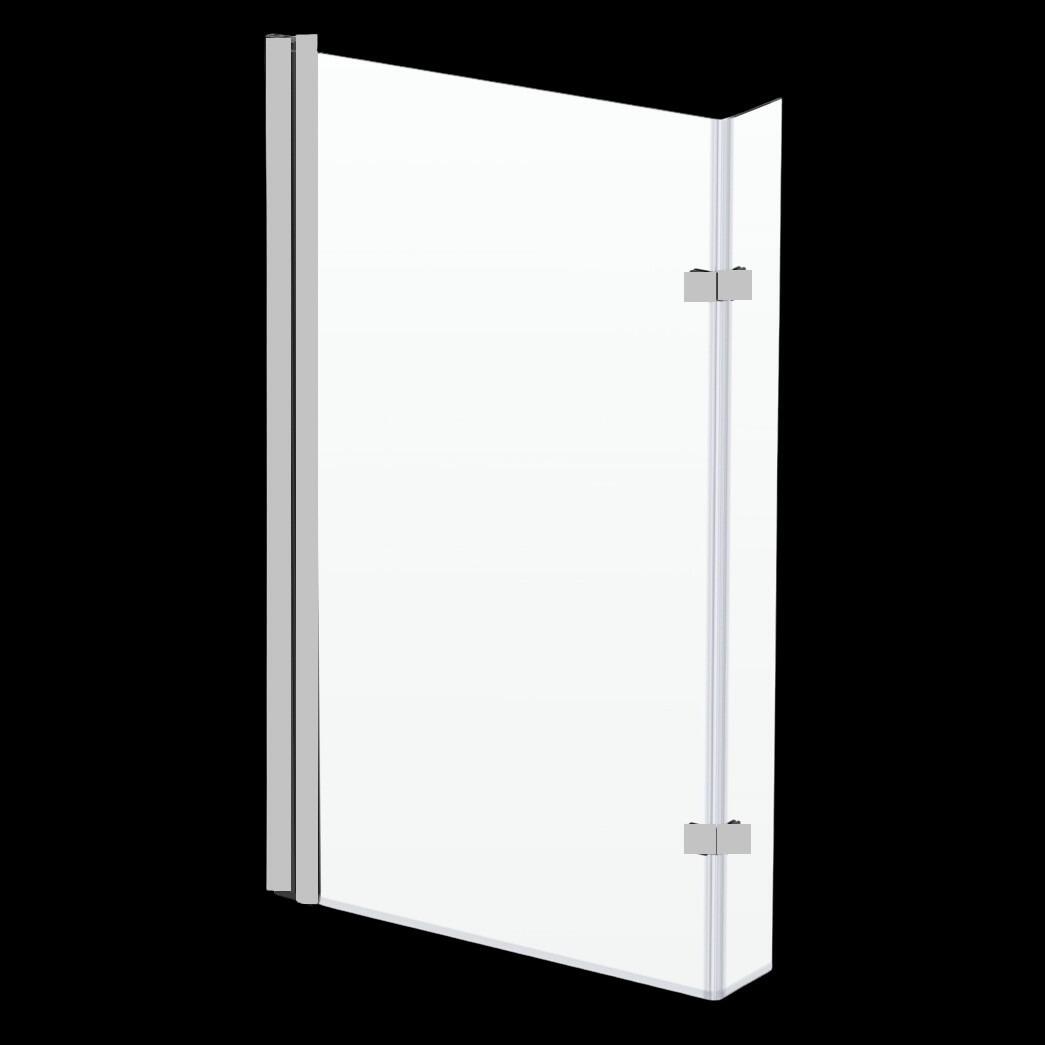 Kartell Elite Chrome L Shaped Hinged Bath Shower Screen