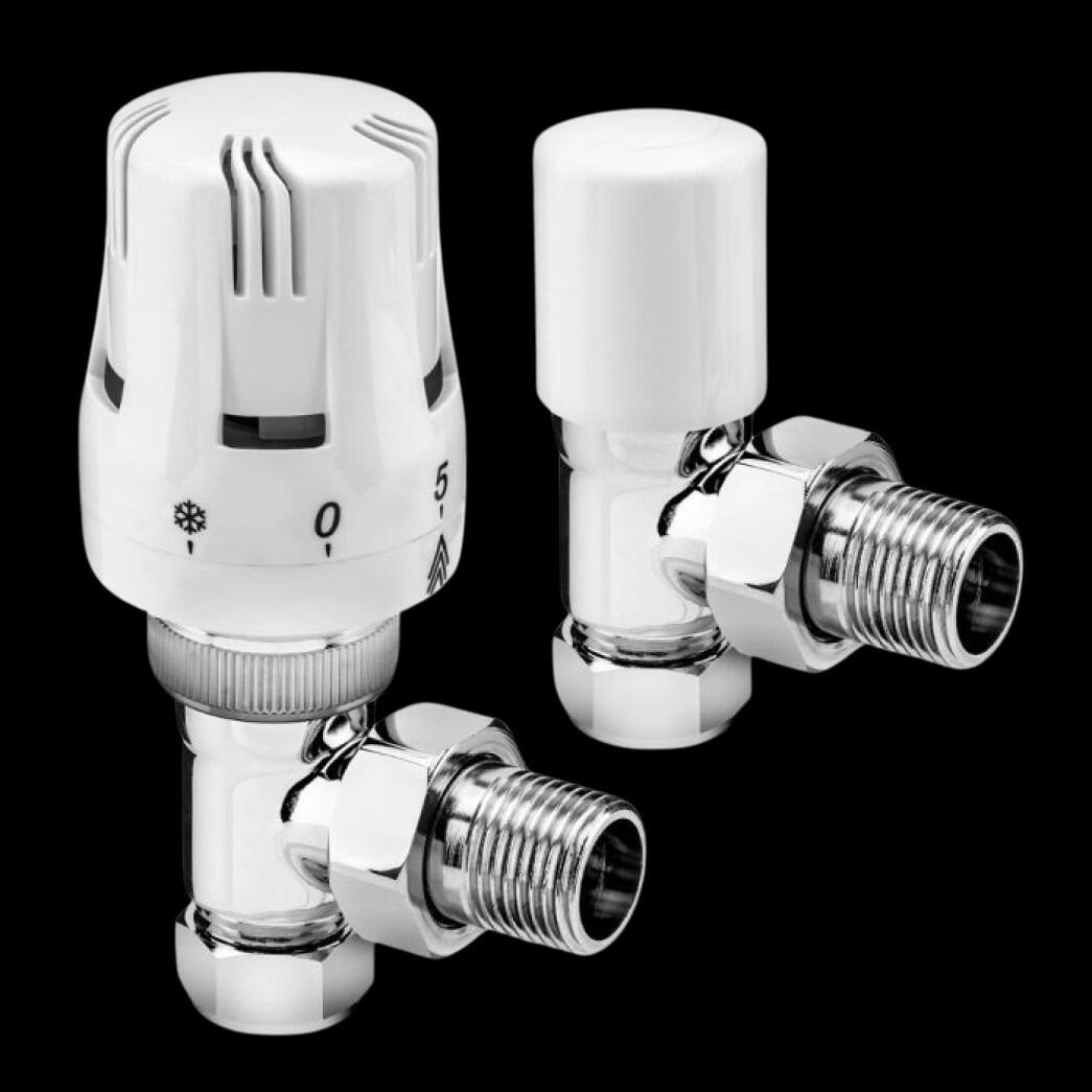 Style Thermostatic Radiator Valves Straight or Angled