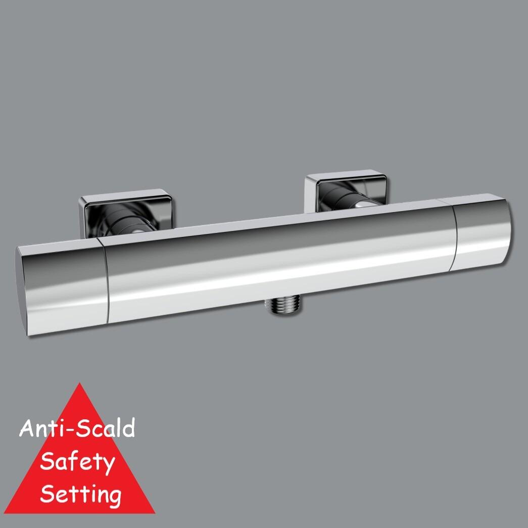 Vista Chrome Thermostatic Bar Shower Valve