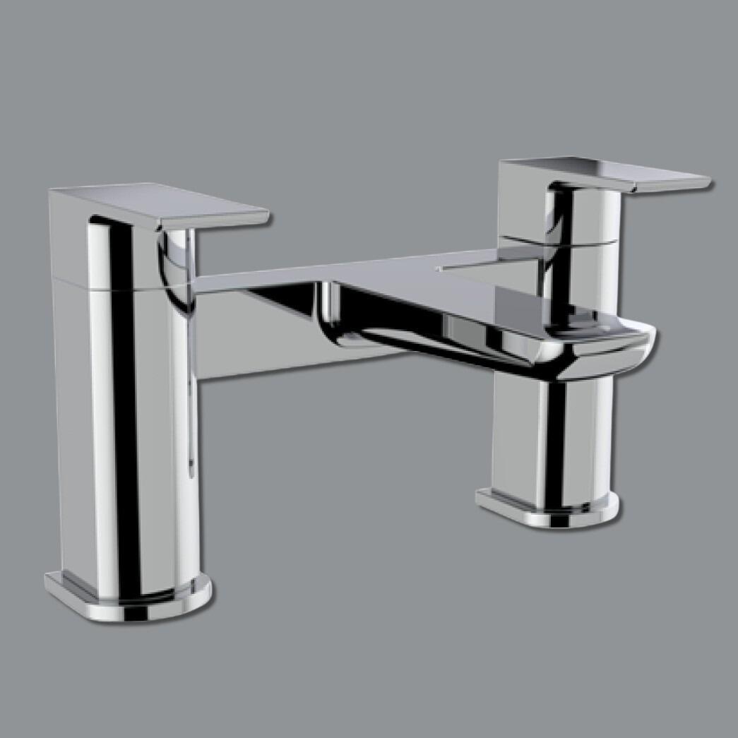 Vista Polished Chrome Deck Mounted Bath Filler