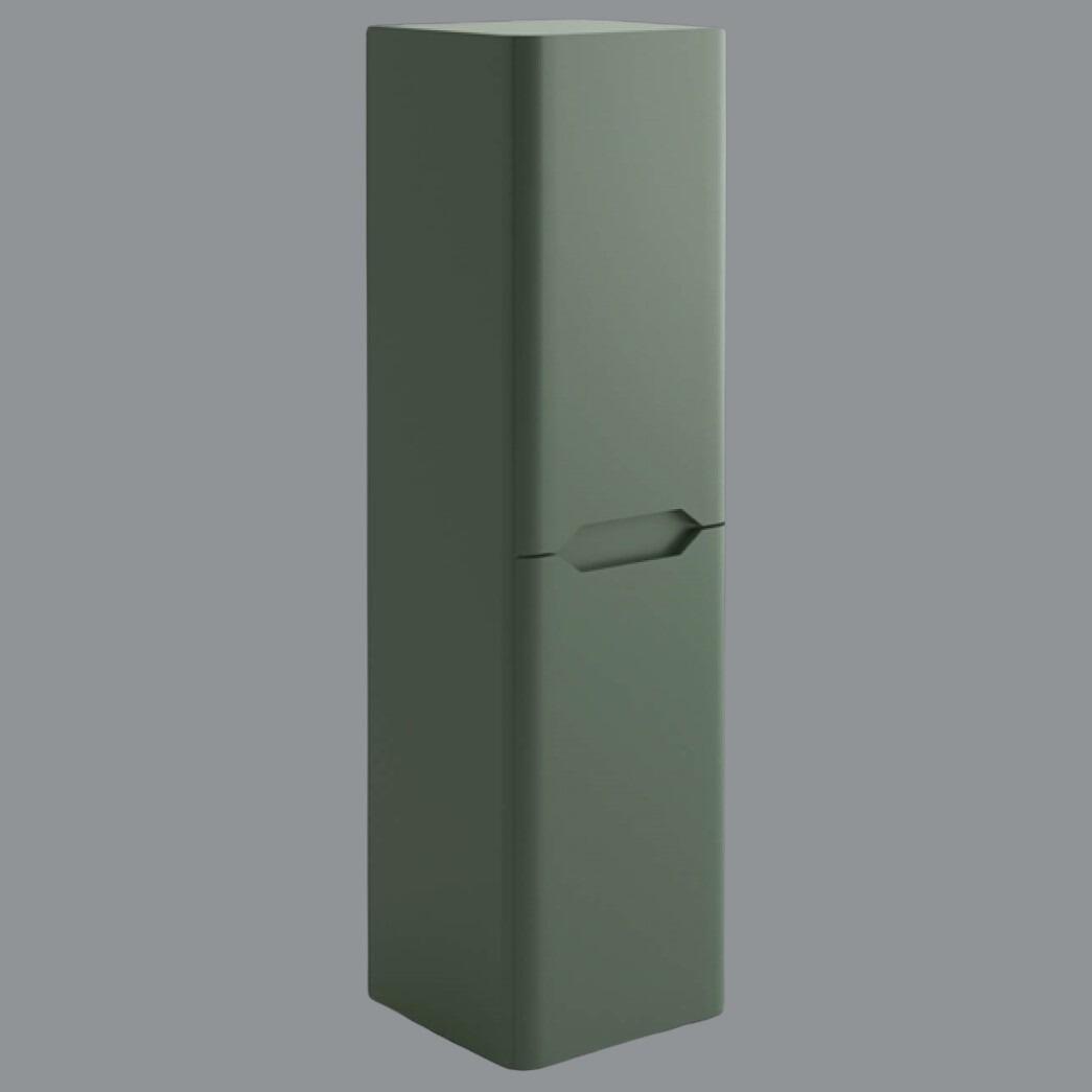 Ela 1400mm Green Smoke 2 Door Wall Hung Tall Cabinet