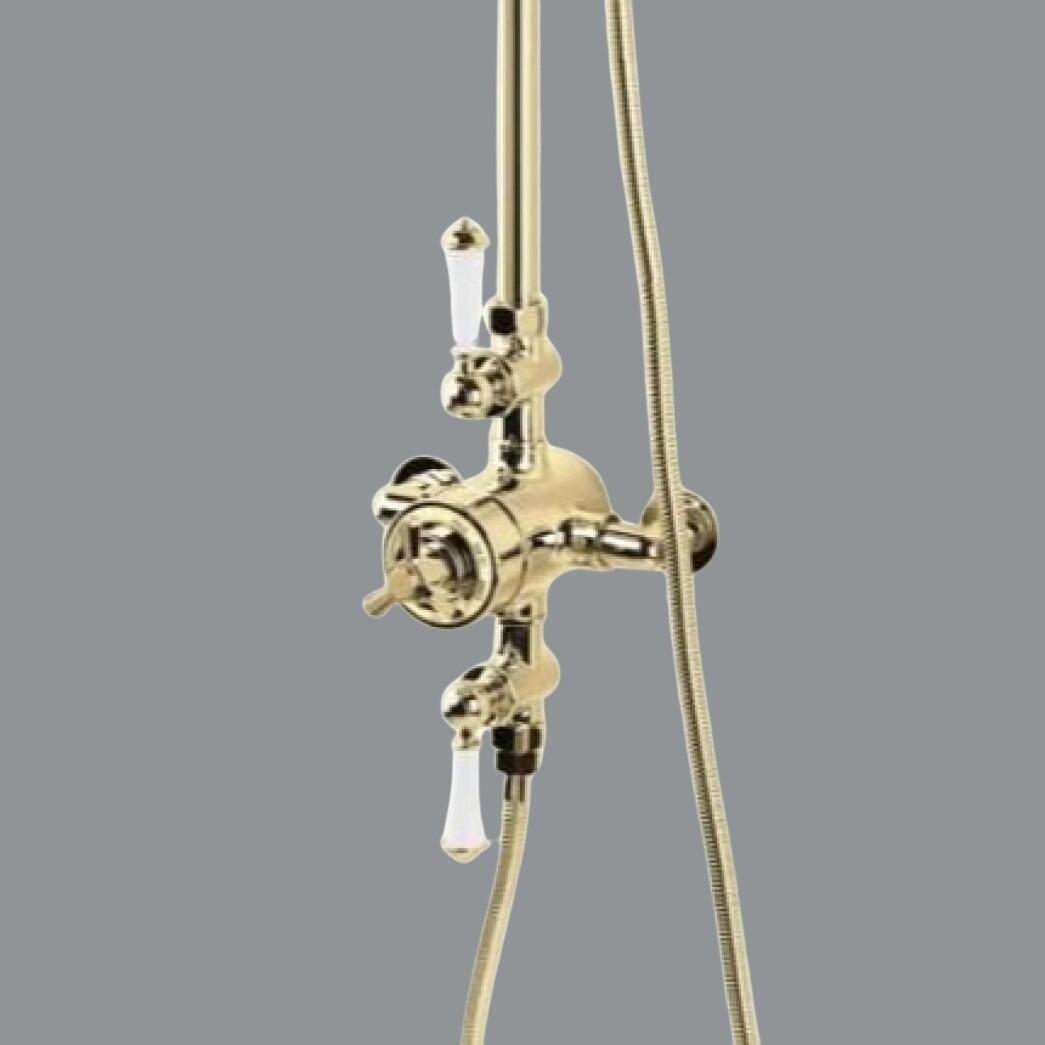 Adriana Gold Traditional Thermostatic Shower Pack Valve