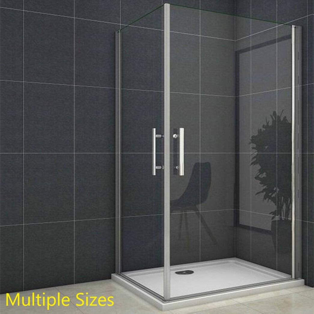 Easy Access Double Pivot Door Frameless Shower Enclosure