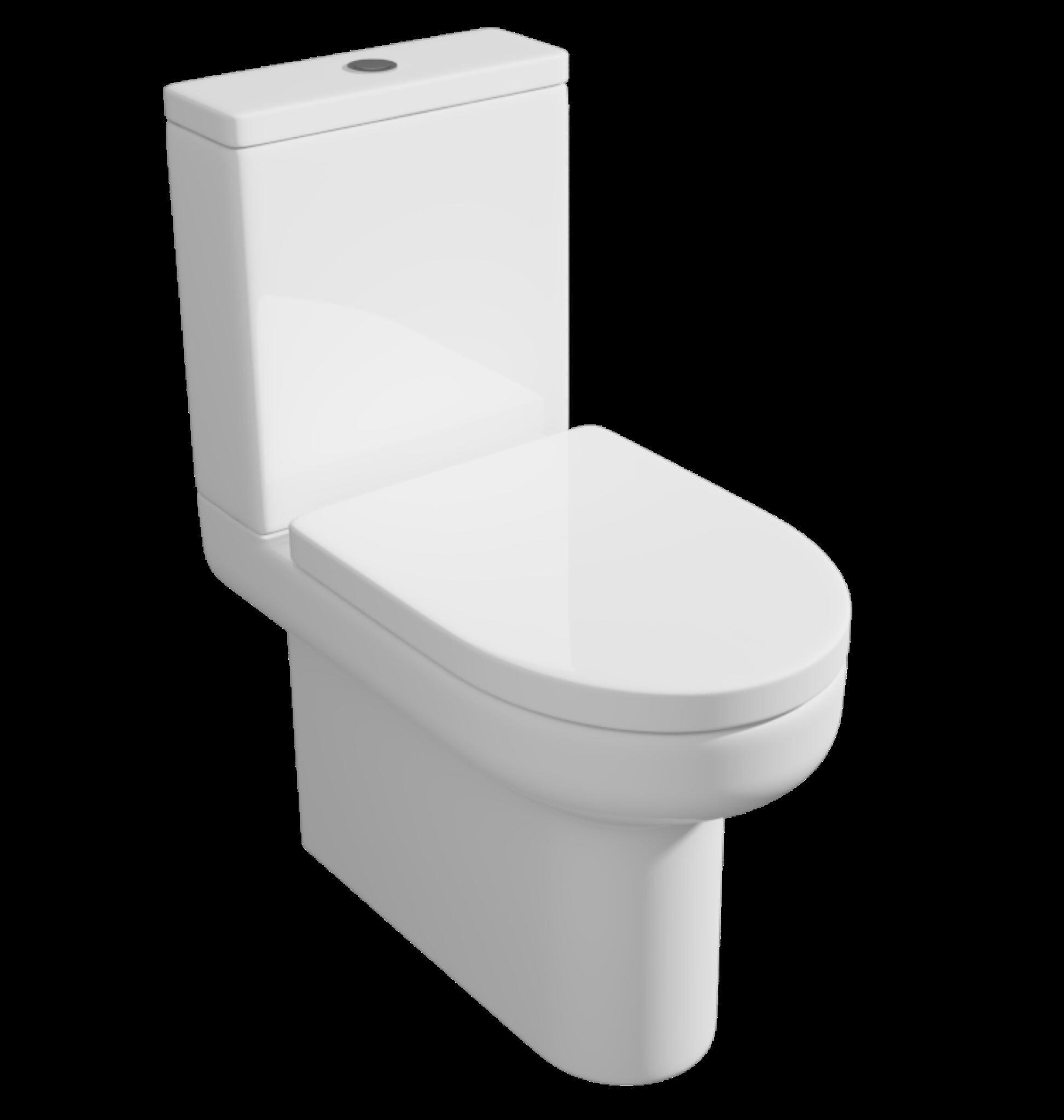kartell Bijoux Rimless Flat To Wall Dual Flush Toilet with Soft Close Seat