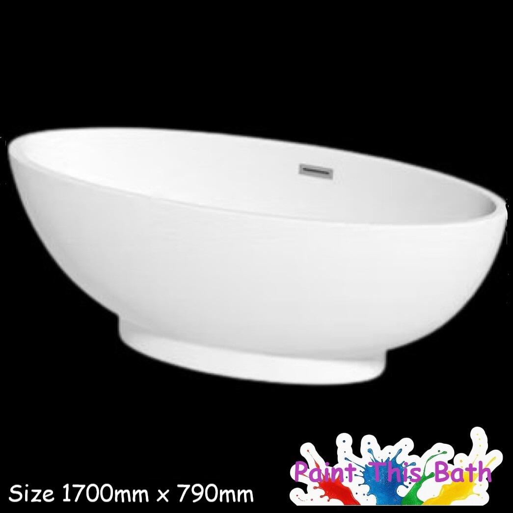 Acacia 1700mm Freestanding Double Skinned Acrylic Bath
