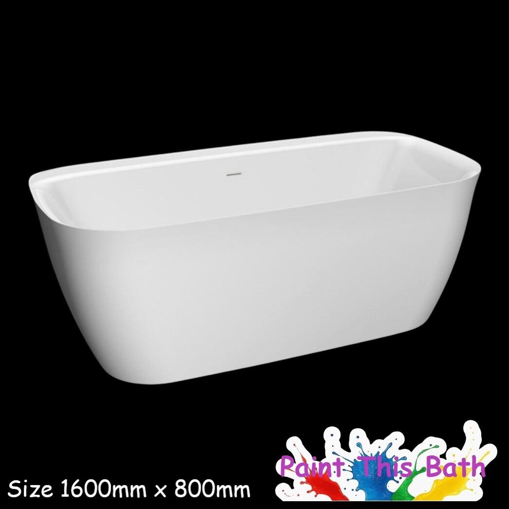 Tiempo 1600mm Freestanding Double Skinned Acrylic Bath