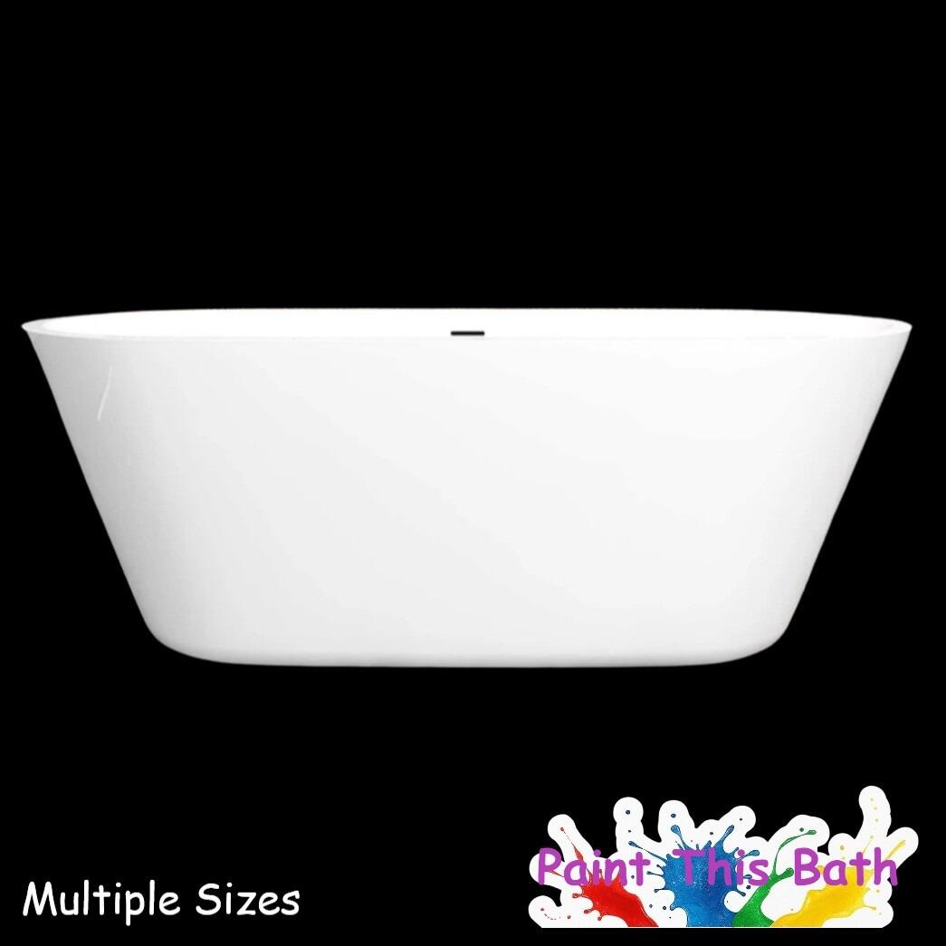 Torbay White Double Ended Freestanding Acrylic Bath - 2 Sizes