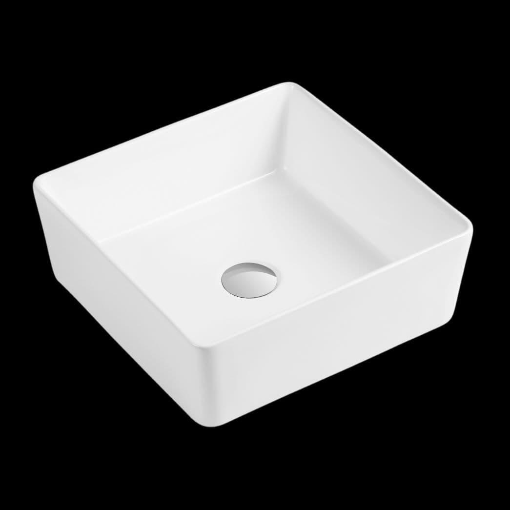 Louise 390mm Square Ceramic Countertop Basin