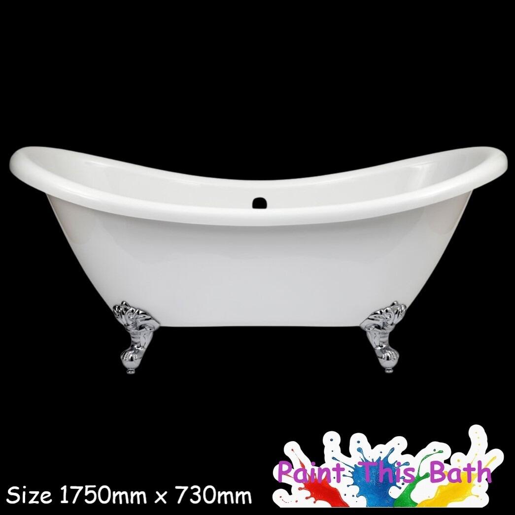 Legend 1750mm Traditional Double Ended Slipper Bath With Ball & Claw Feet