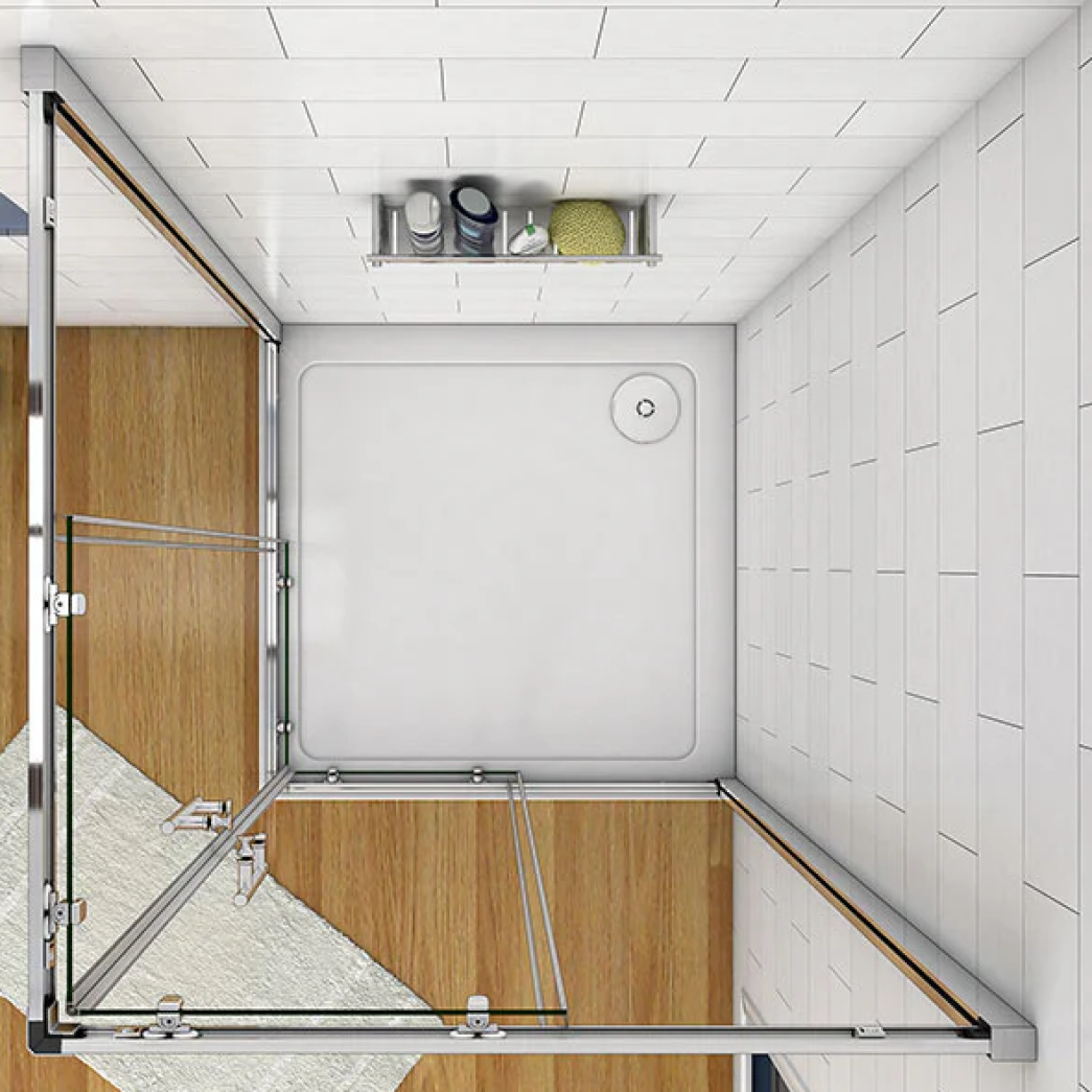 Aquatec 6mm Corner Entry Shower Enclosure Ariel View