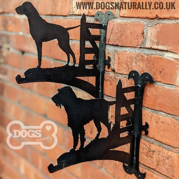 German Wirehaired Pointer (Full Tail) Bracket - Paired with a Shorthaired Pointer too