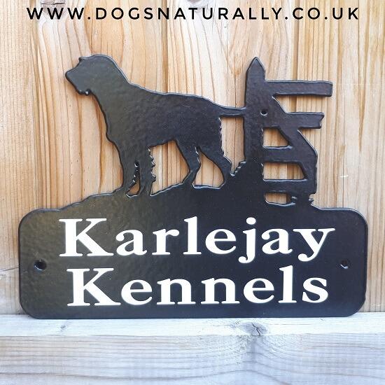 German Wirehaired Pointer House Sign Plate