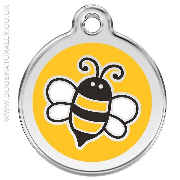 Bee Dog ID Tag - Yellow (Red Dingo)
