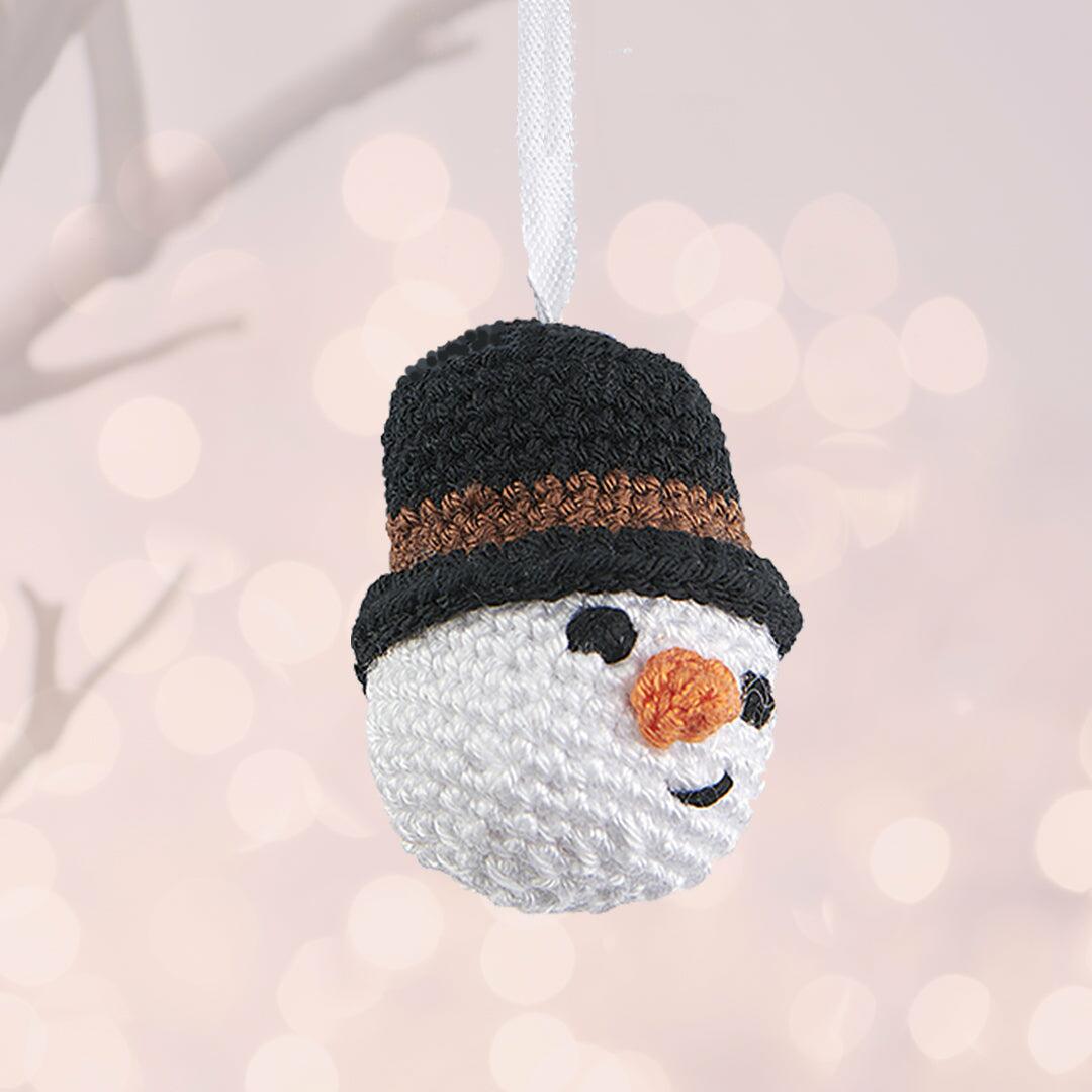 Christmas Decorations Crochet Snowman Decoration