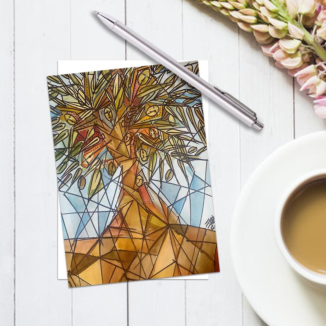 Embrace the Middle East - Notecards - Palestinian Olive Tree