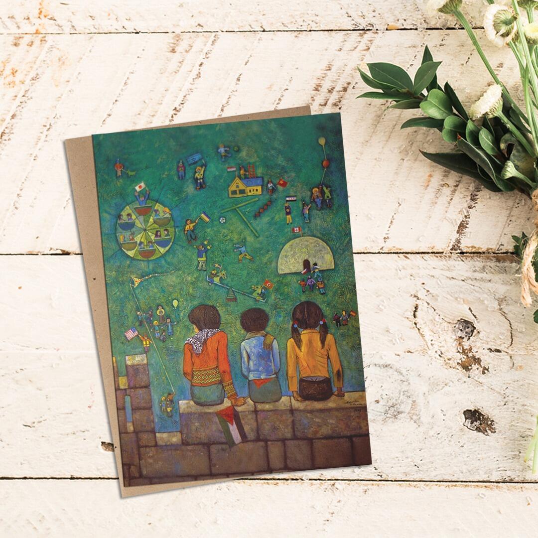 Charity Notecards - Children of Jerusalem Card lifestyle