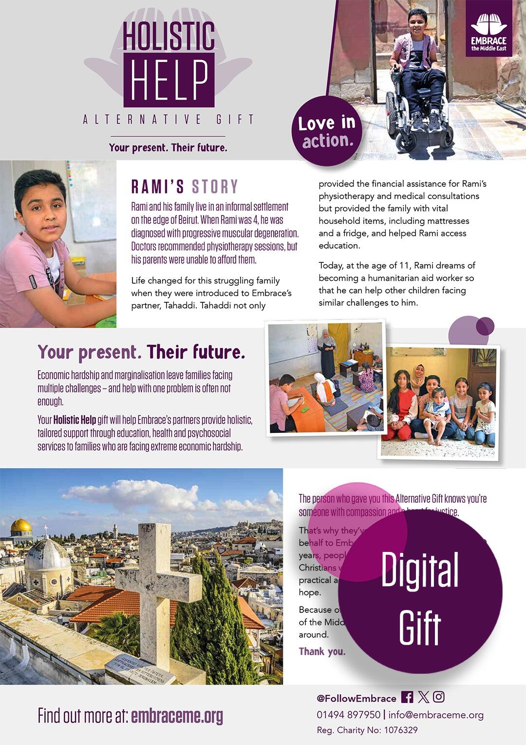 Embrace the Middle East - Digital Alternative Gift - Holistic Help