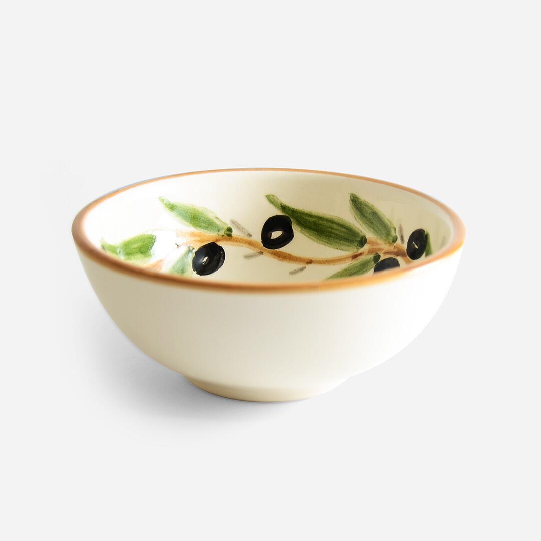 Olive Print Snack Bowl