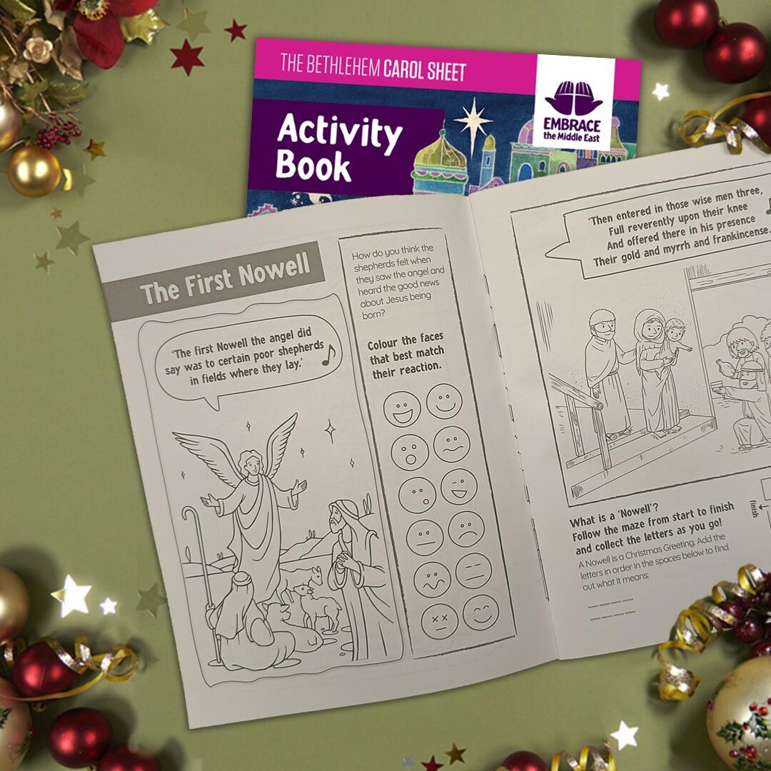 Embrace the Middle East - Carol sheet products - Bethlehem Carols Activity Book