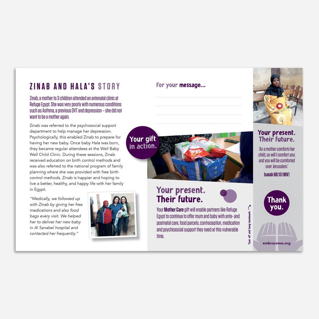 Embrace the Middle East - Alternative Gift - Mother Care internal