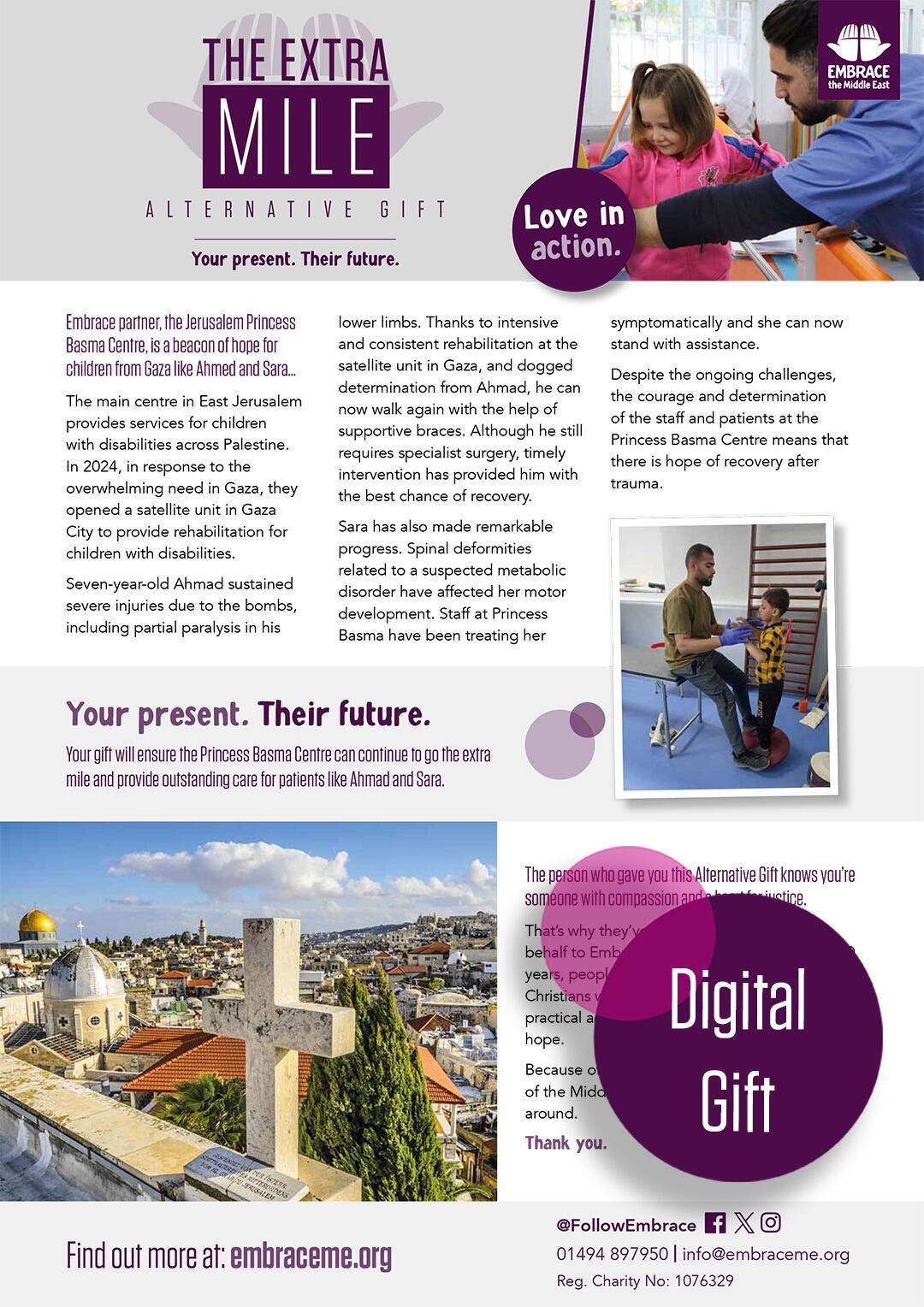 Embrace the Middle East - Digital Alternative Gift - The Extra Mile