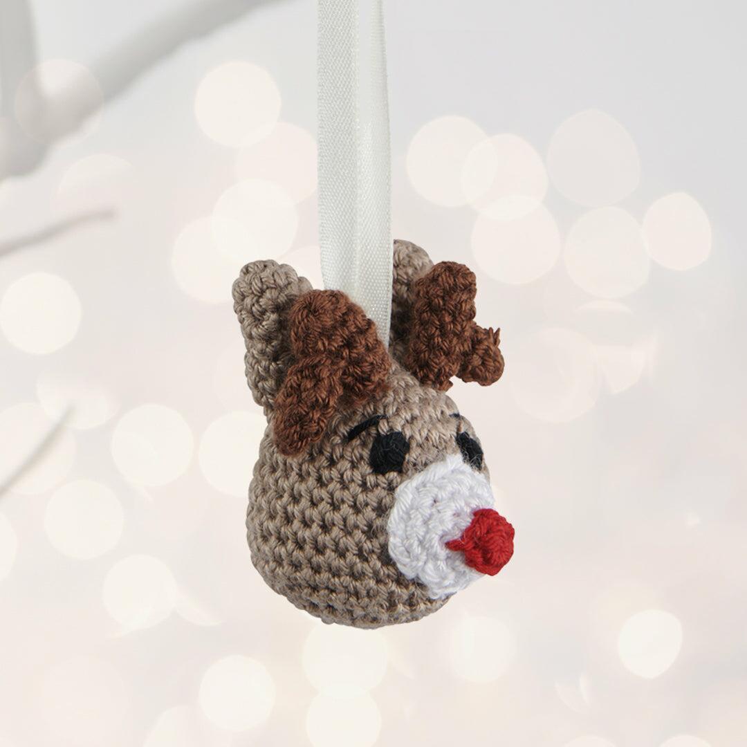 Christmas Decorations Crochet Reindeer Decoration