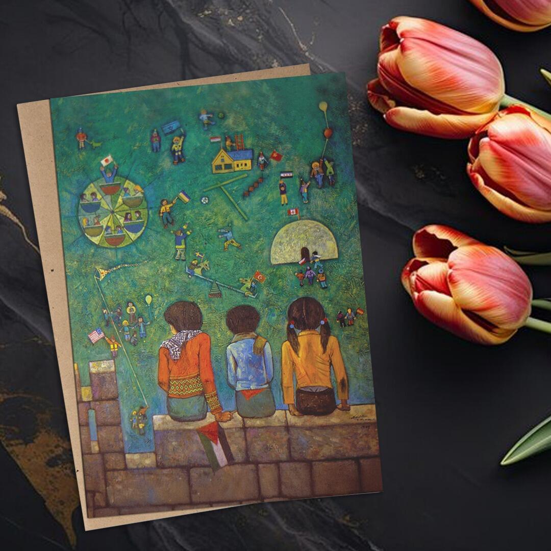 Charity Notecards - Children of Jerusalem Card lifestyle