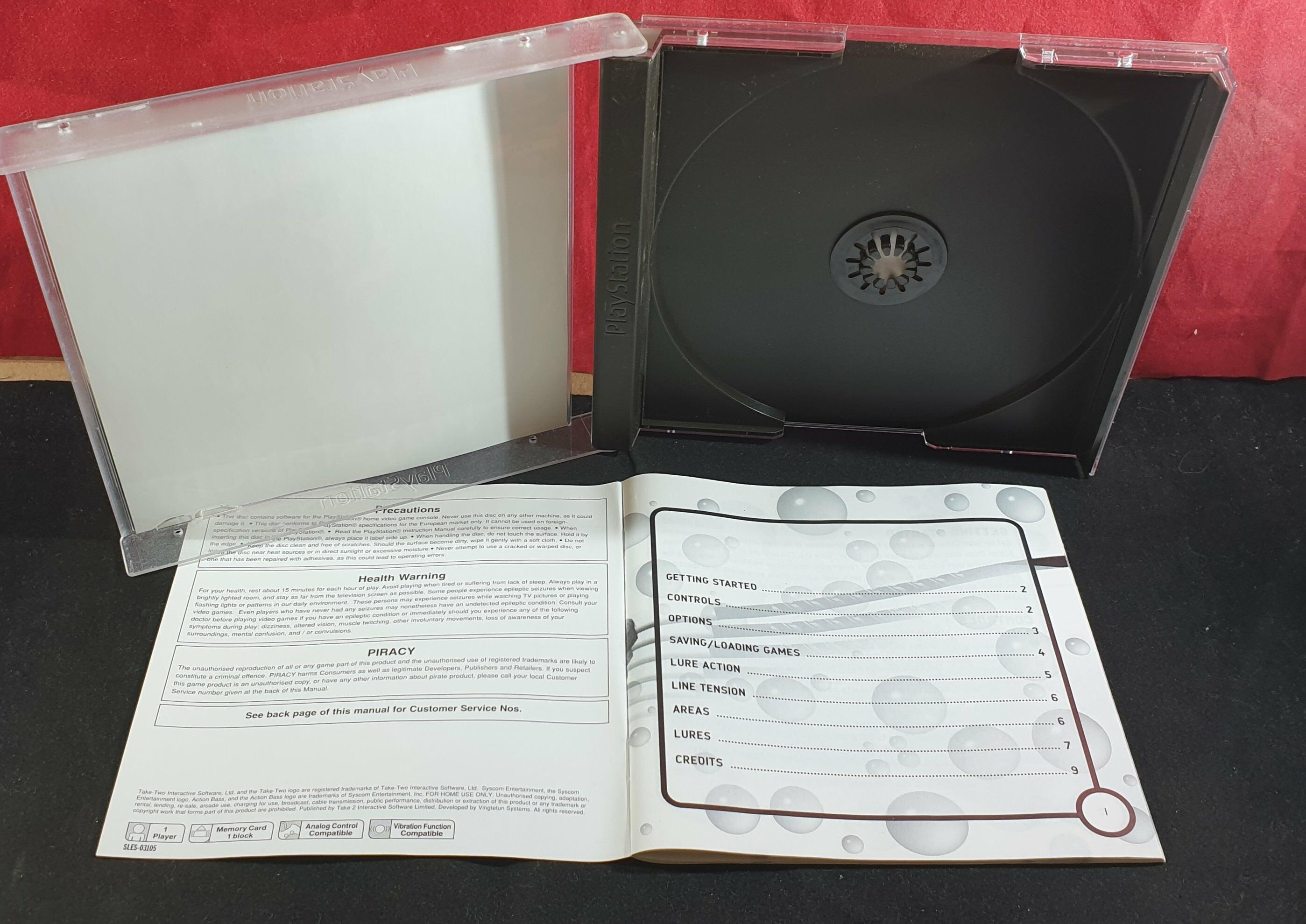 Case and manual opened: Showing front inlay and front page of manual condition.
